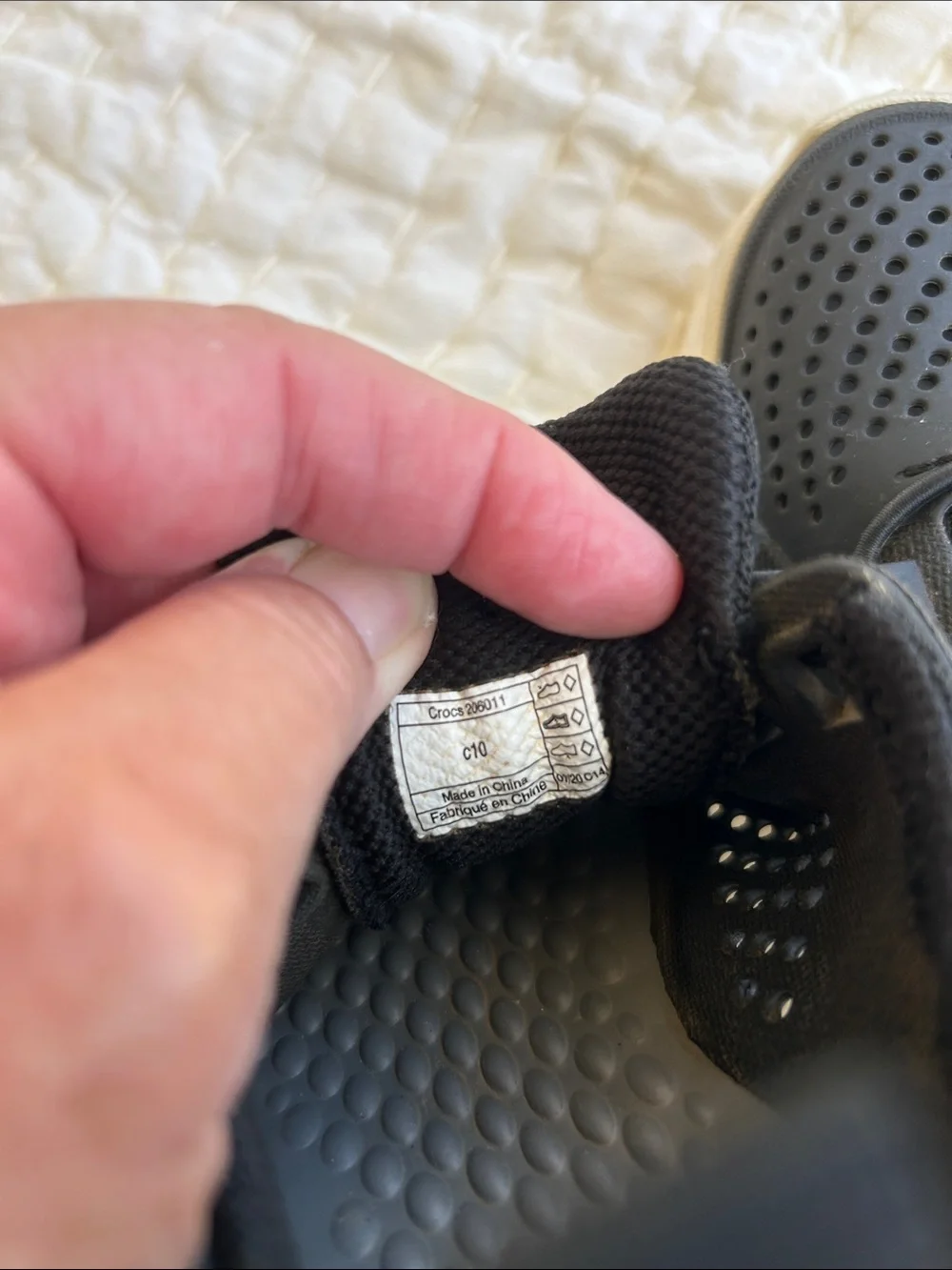CROCS Kids Black and White LiteRide Sneakers